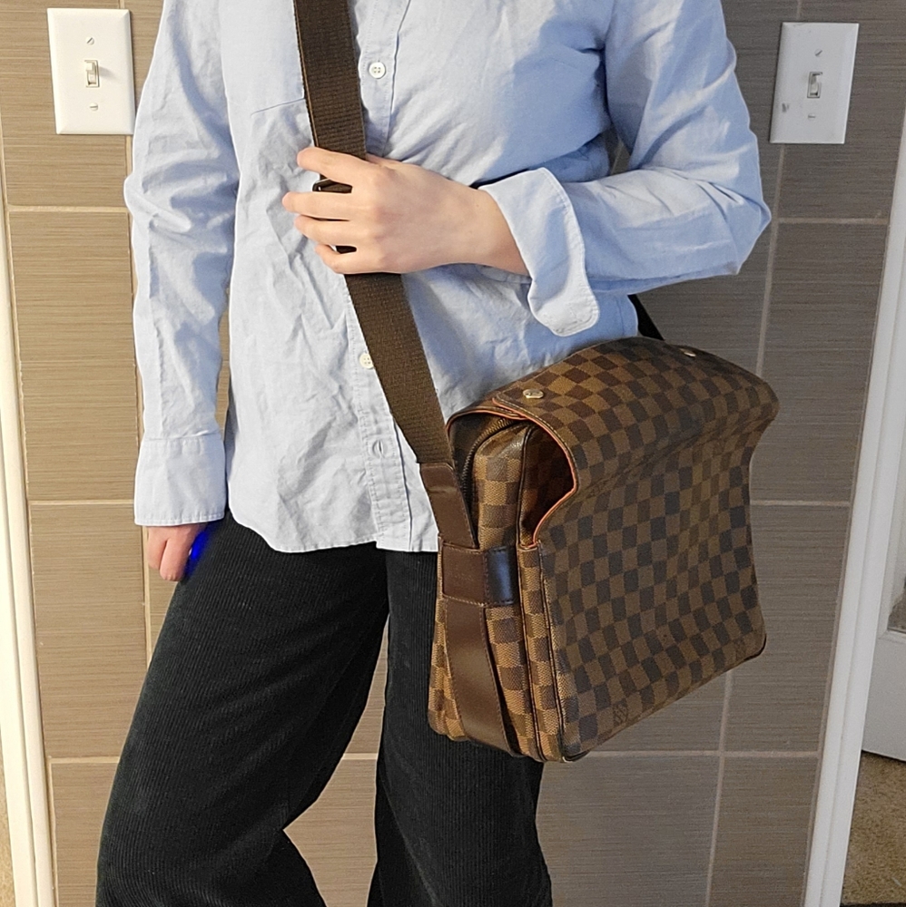 COPY - Louis Vuitton Naviglio Damier Ebene Leather bag